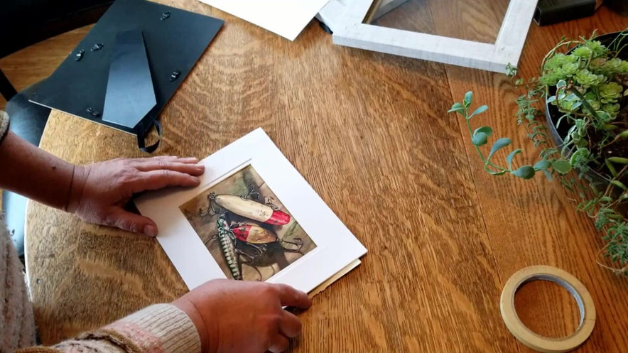 How to frame a small watercolour